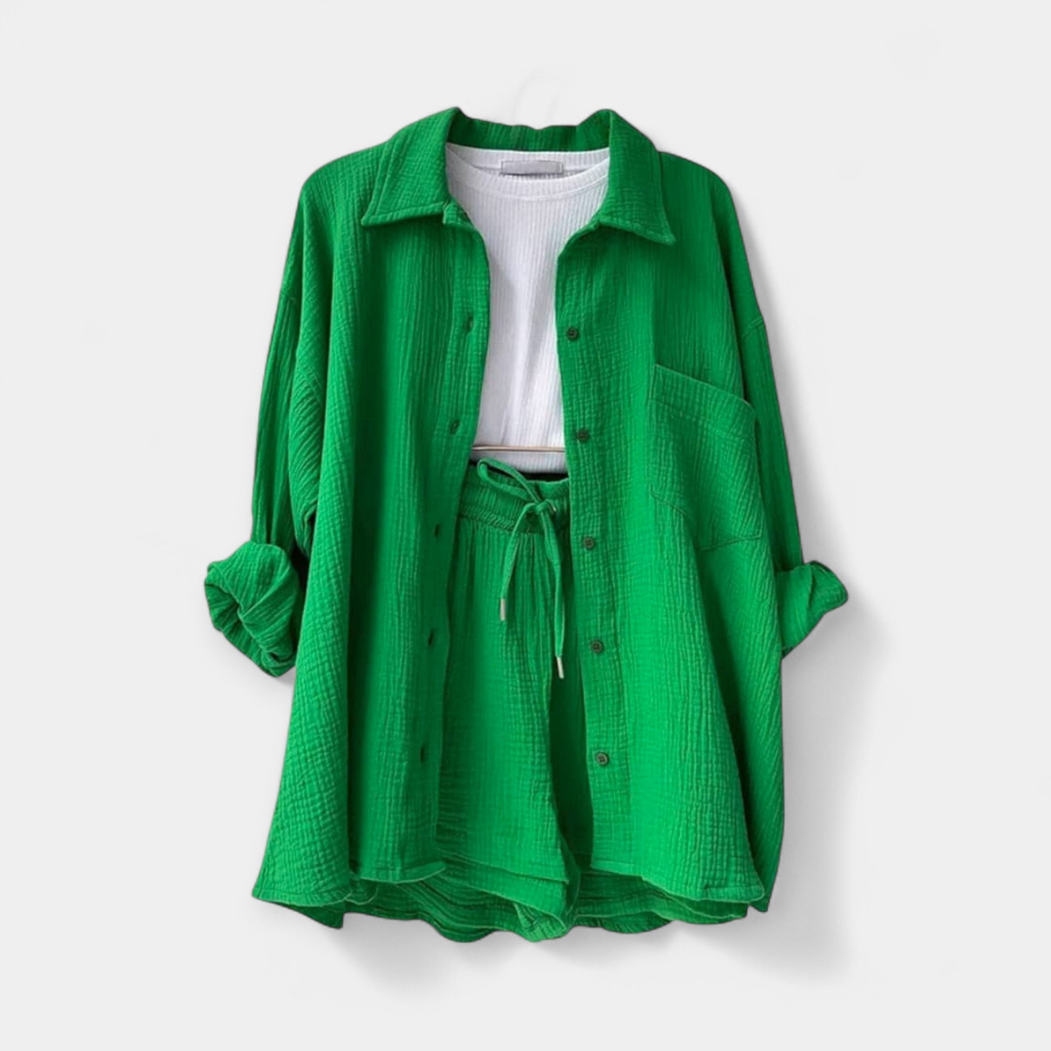 Δίχρωμο Καλοκαιρινό Σετ Τοπ και Σορτς