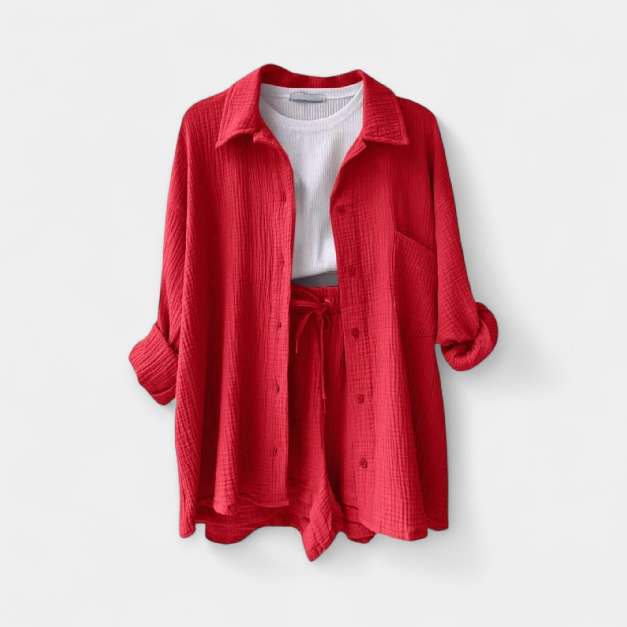 Δίχρωμο Καλοκαιρινό Σετ Τοπ και Σορτς