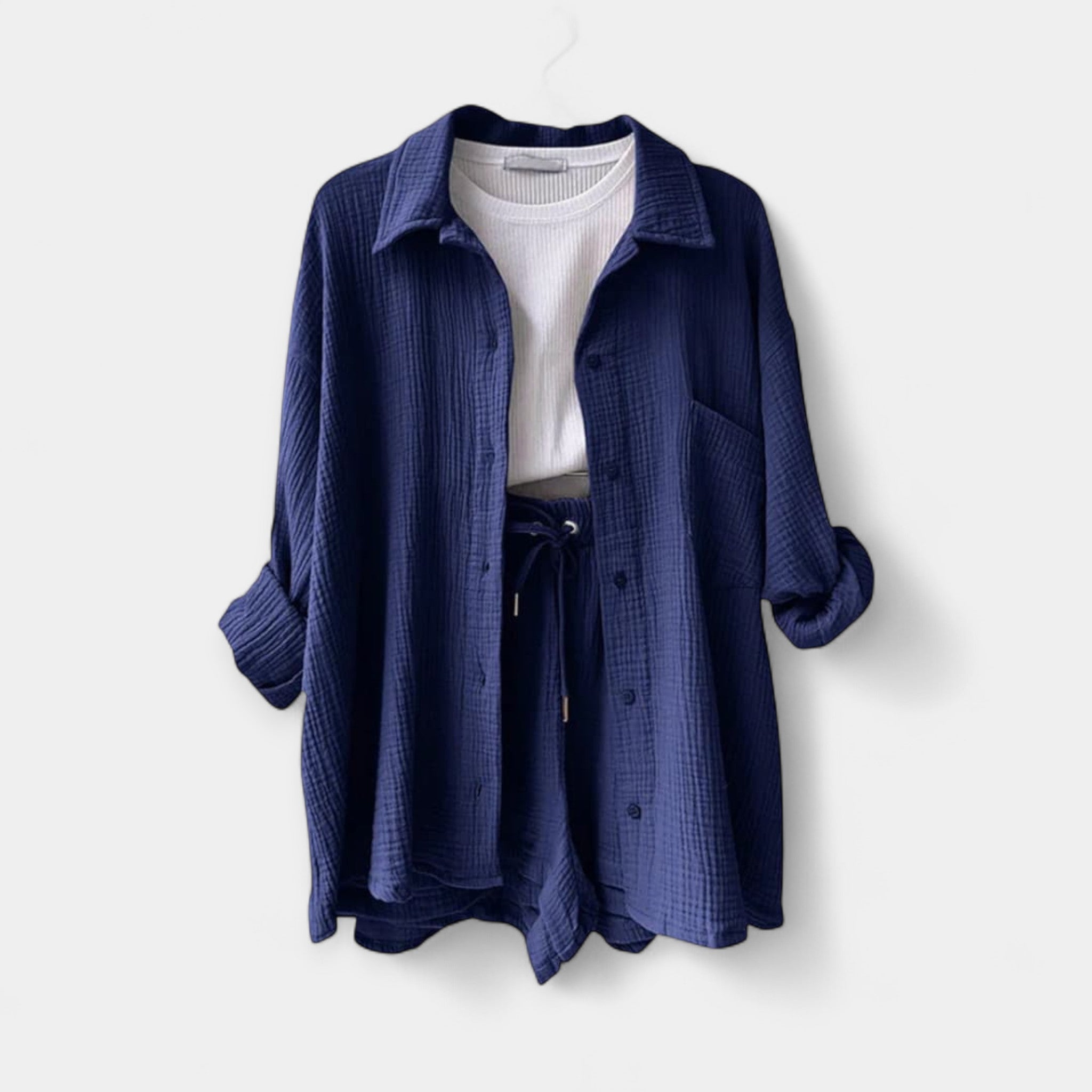 Δίχρωμο Καλοκαιρινό Σετ Τοπ και Σορτς