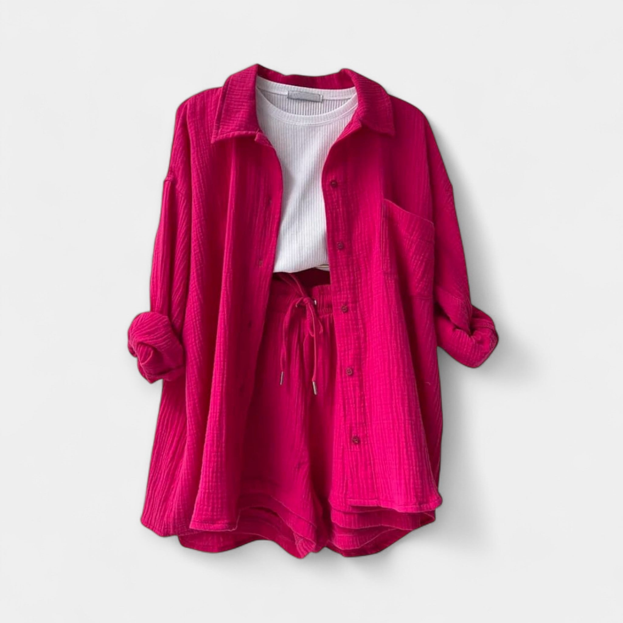 Δίχρωμο Καλοκαιρινό Σετ Τοπ και Σορτς