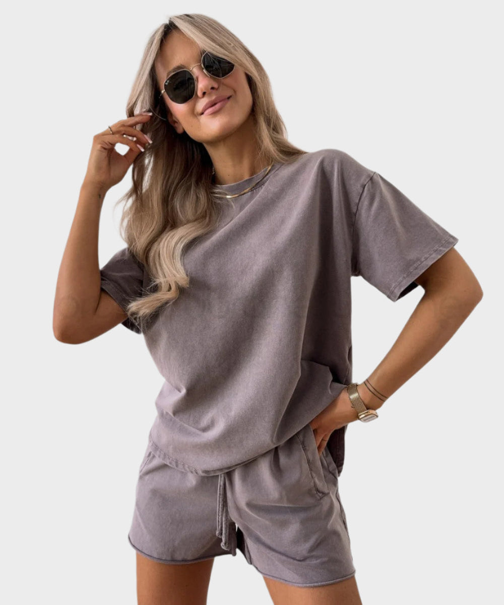 Casual Σετ με Μπλούζα και Παντελόνι Jogger