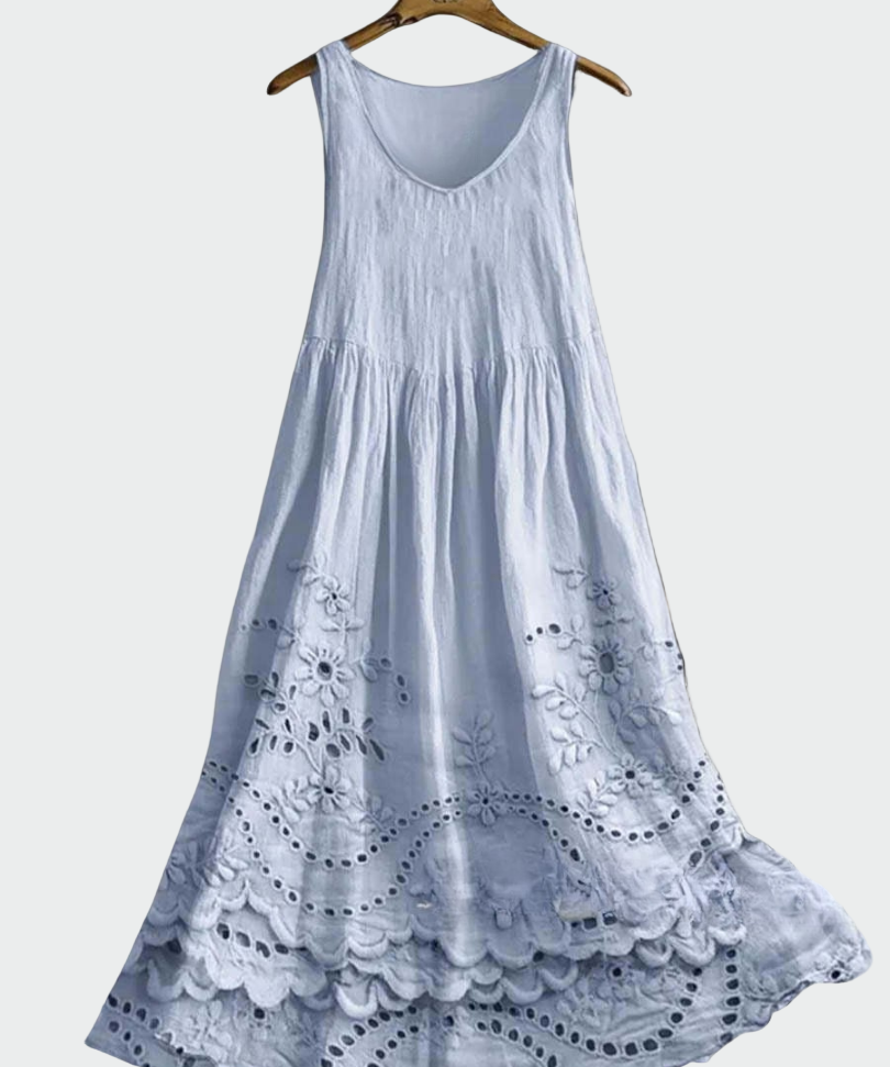 Φόρεμα με Αγγλική Δαντέλα