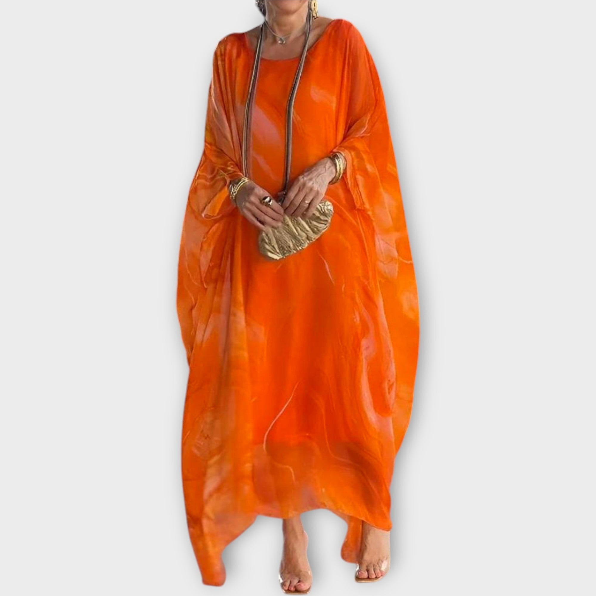 Καφτάνι Maxi Με Διάφανη Υφή