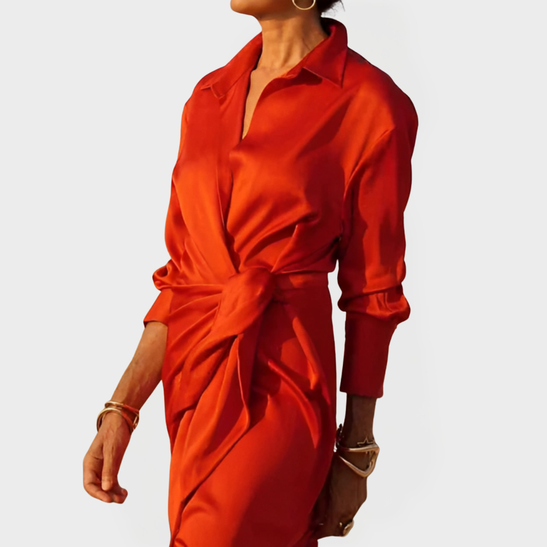 Μακρύ Φόρεμα για Επίσημες Περιστάσεις με Φιόγκο