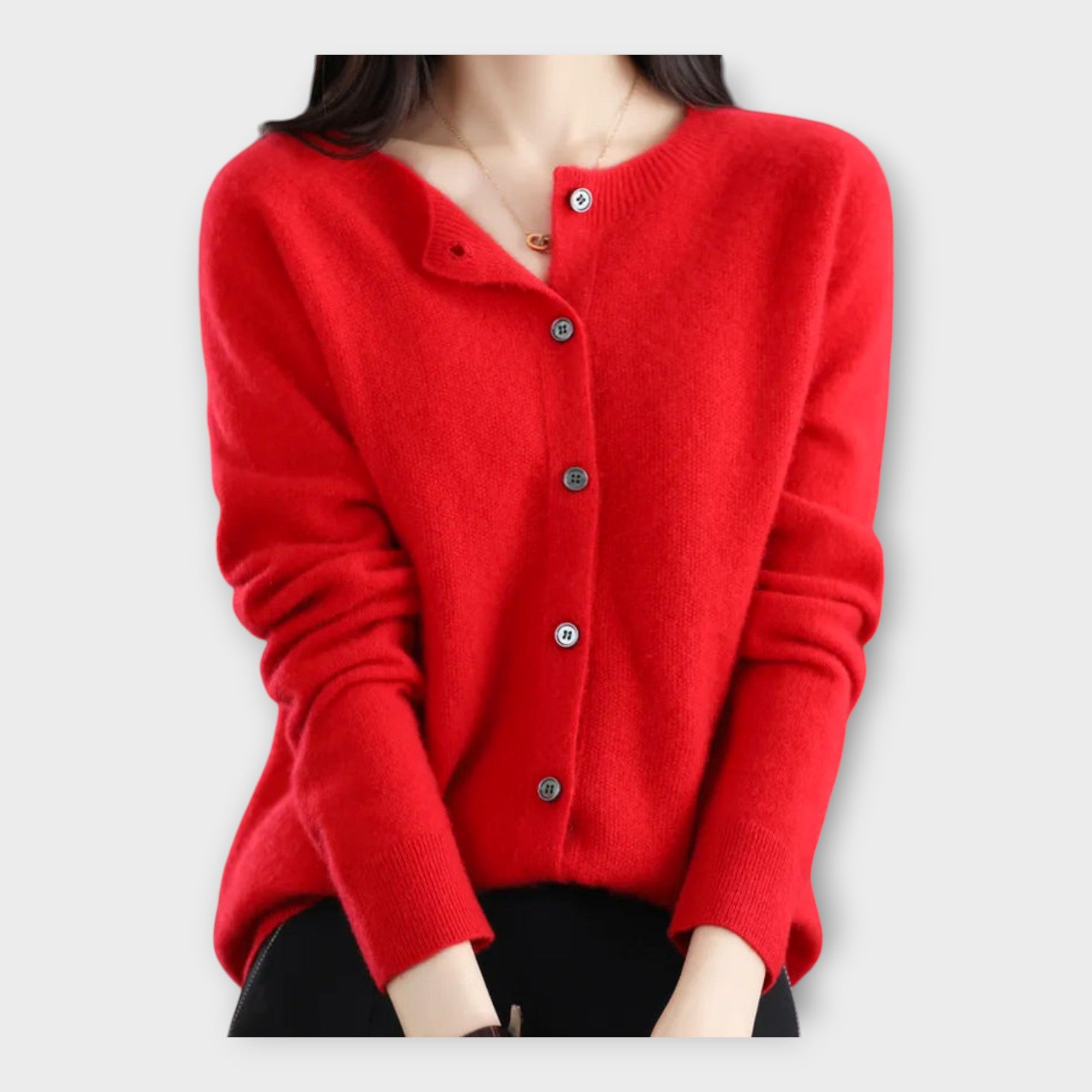 Κομψή Ζακέτα με Κουμπιά