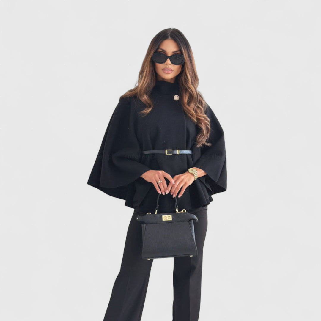 Μεταξία - Κομψό μπουφάν πεταλούδα με ζώνη για τέλεια εφαρμογή