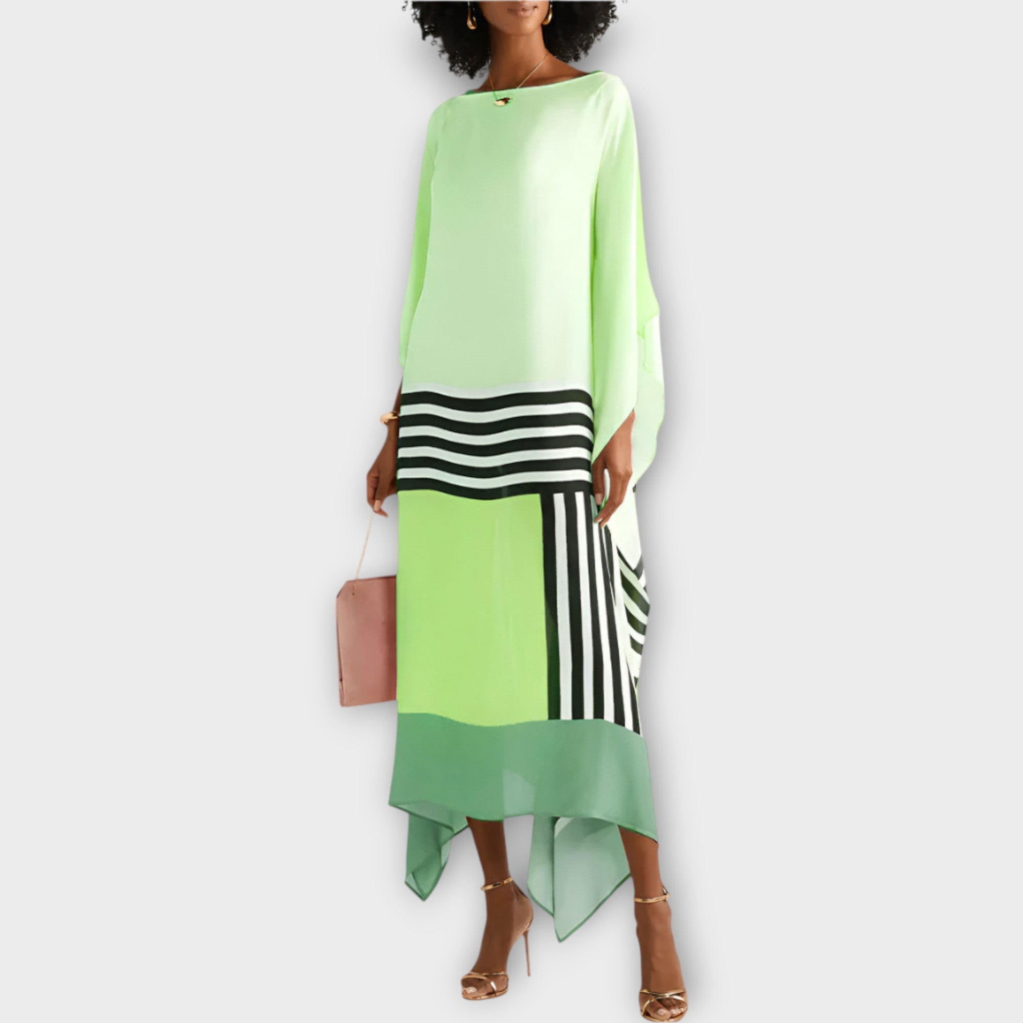 Καφτάνι Με Γραμμικό Σχέδιο