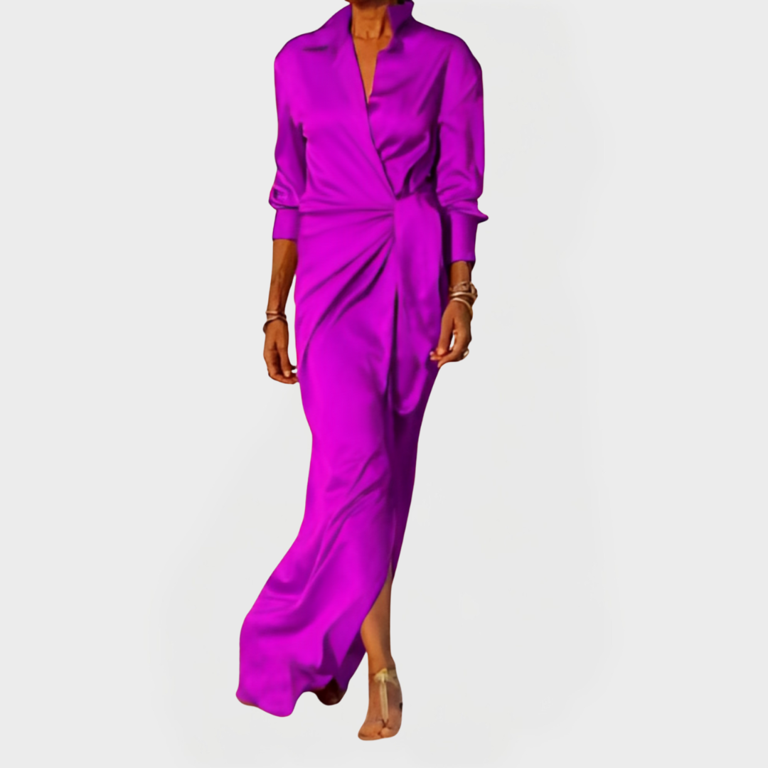 Μακρύ Φόρεμα για Επίσημες Περιστάσεις με Φιόγκο