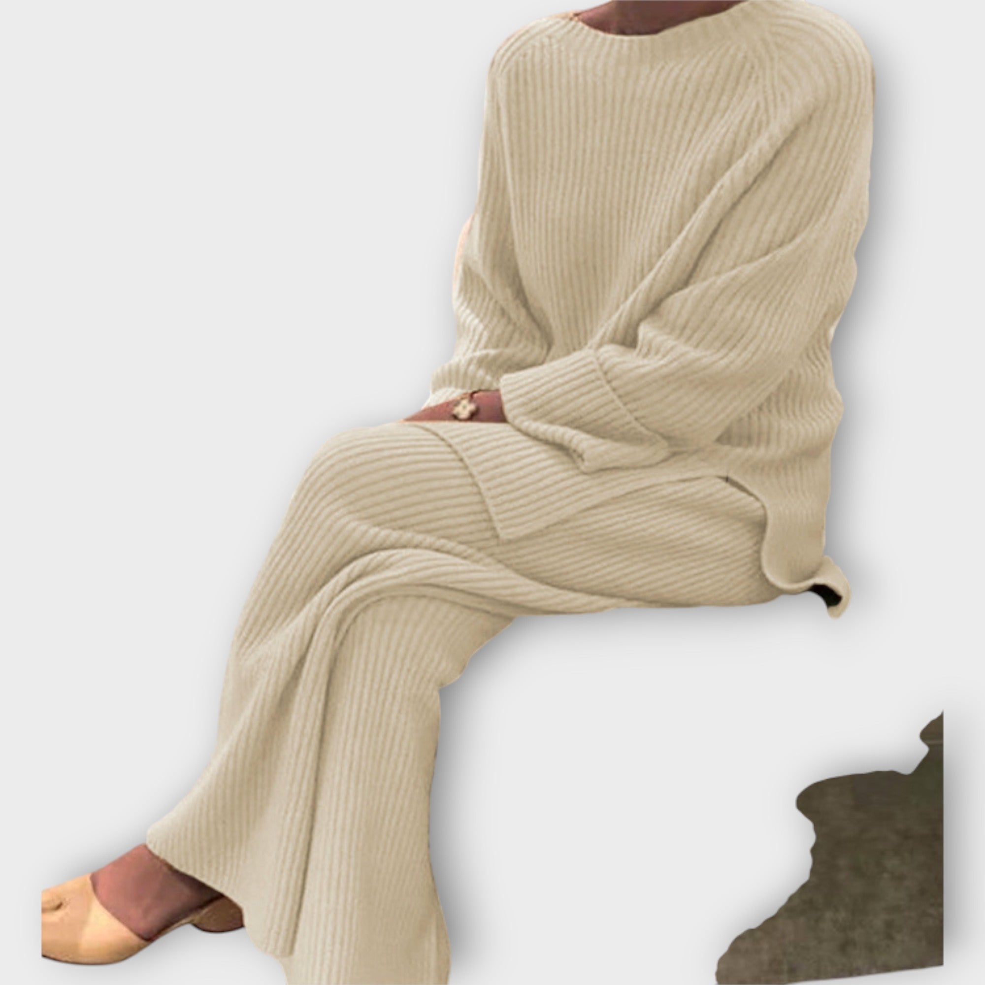 Σετ Πλεκτό με Χαλαρή Γραμμή