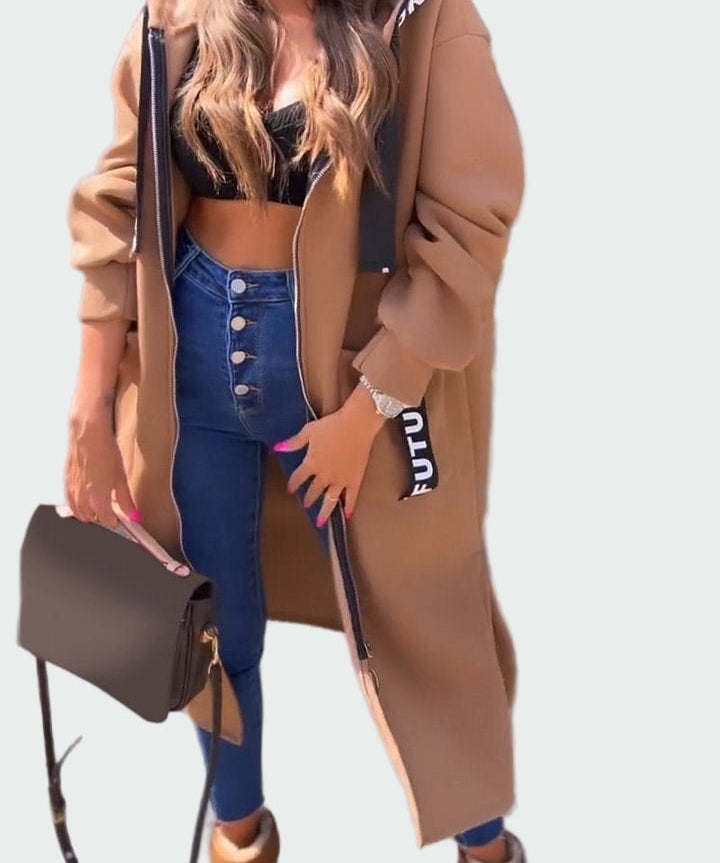 Μακρύ Παλτό με Κουκούλα