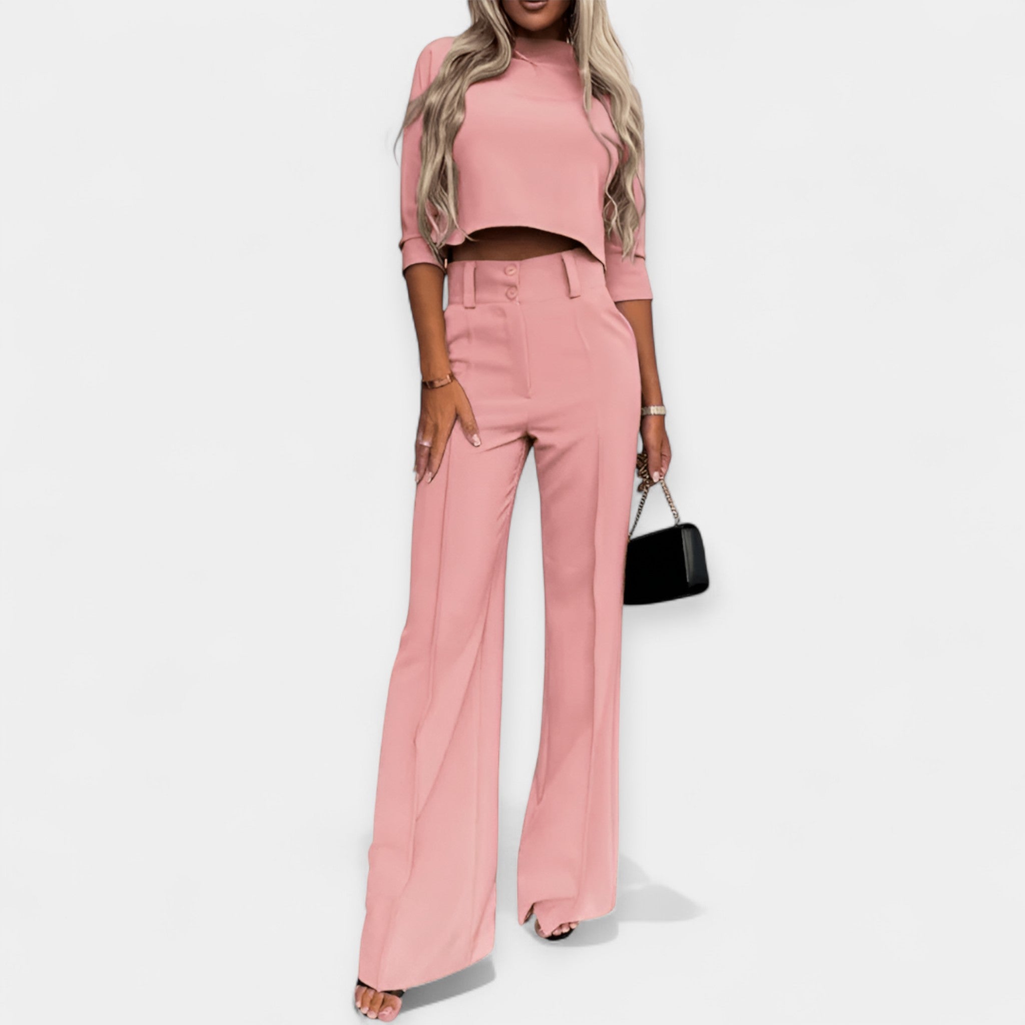Σετ Crop Top και Παντελόνι