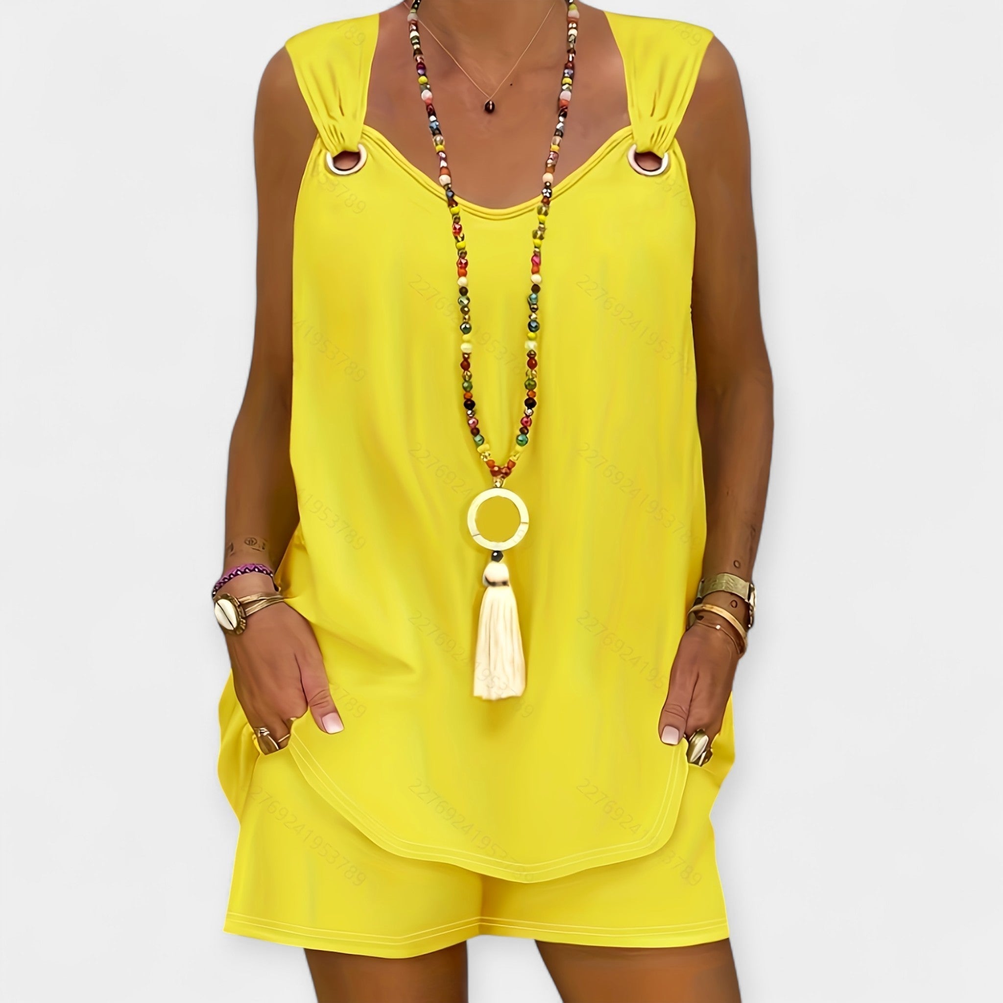 Σετ Αμάνικης Μπλούζας και Σορτς