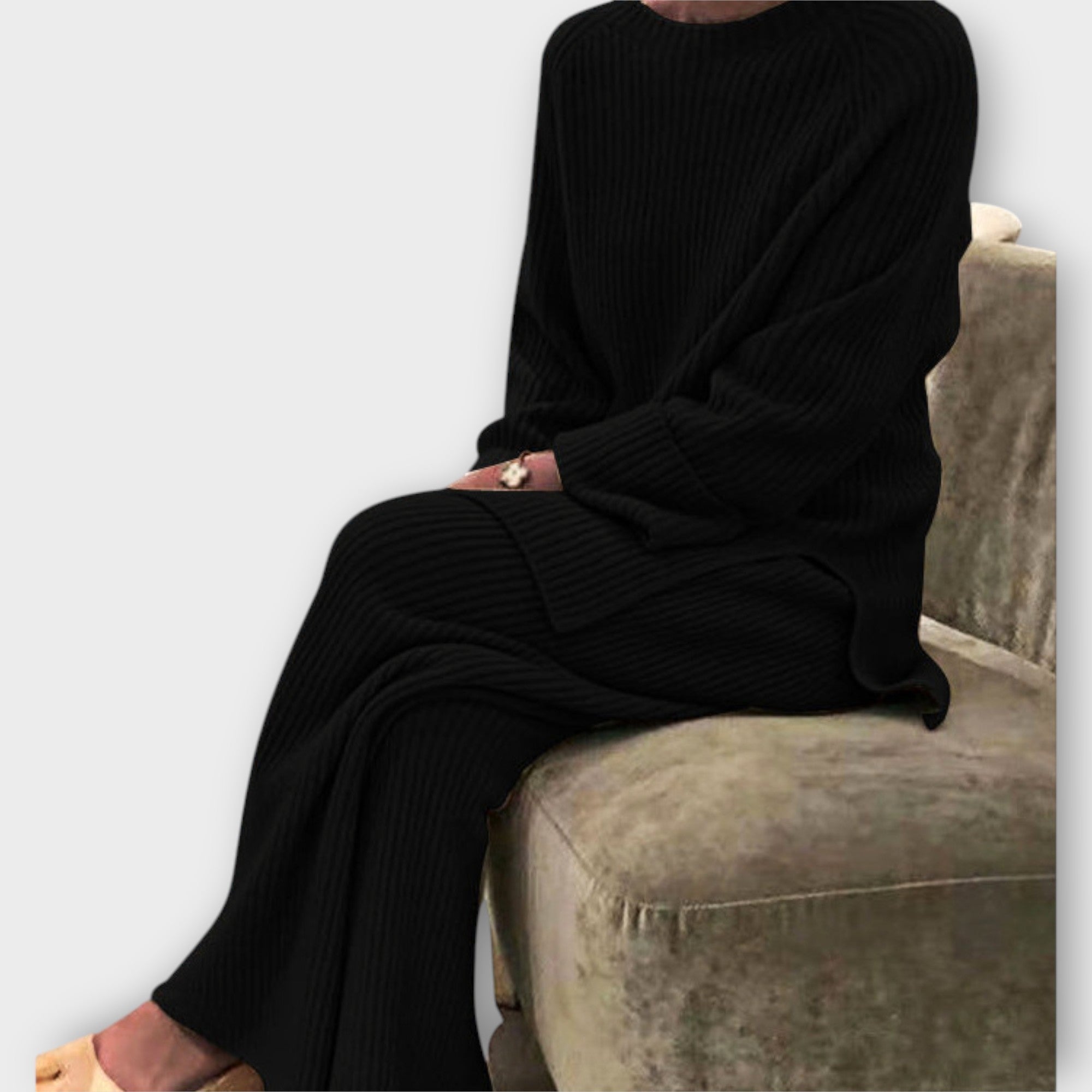 Σετ Πλεκτό με Χαλαρή Γραμμή