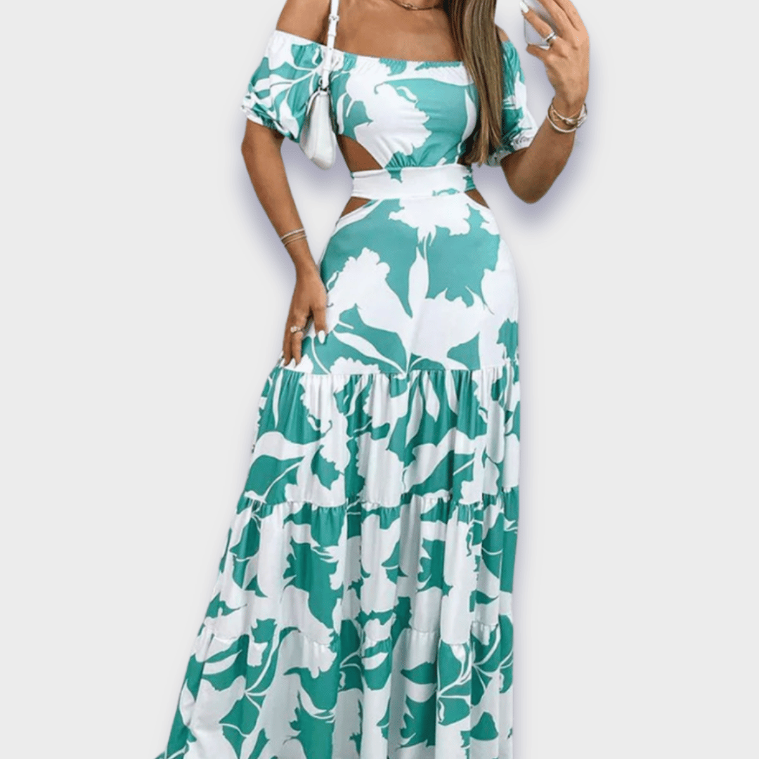 Σιλουέτα-τονιστικό φόρεμα από πολυτελές ύφασμα