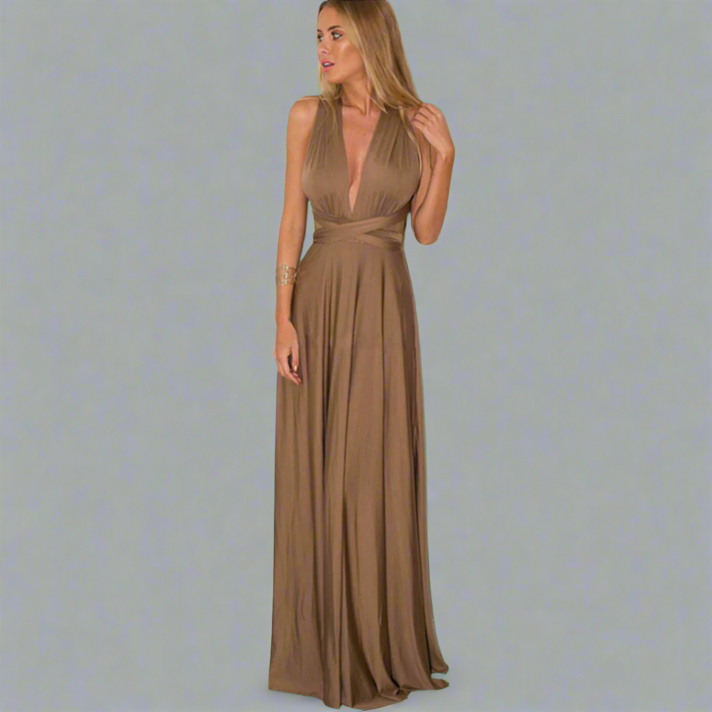 Φόρεμα μεταμορφωμένο από εκλεκτό ύφασμα