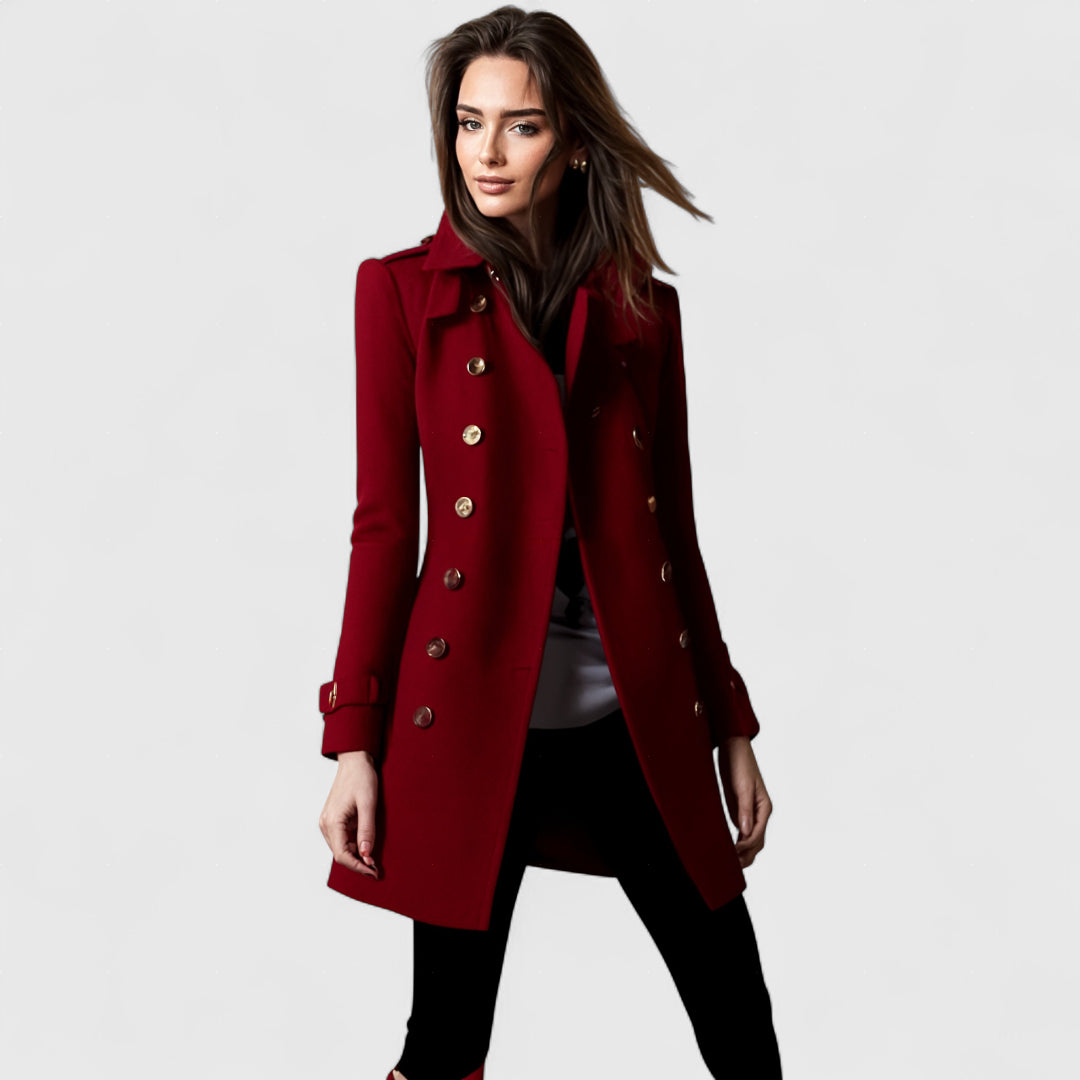 Χριστίνα - Κομψό κοντό παλτό με διαχρονική άνεση για γυναίκες