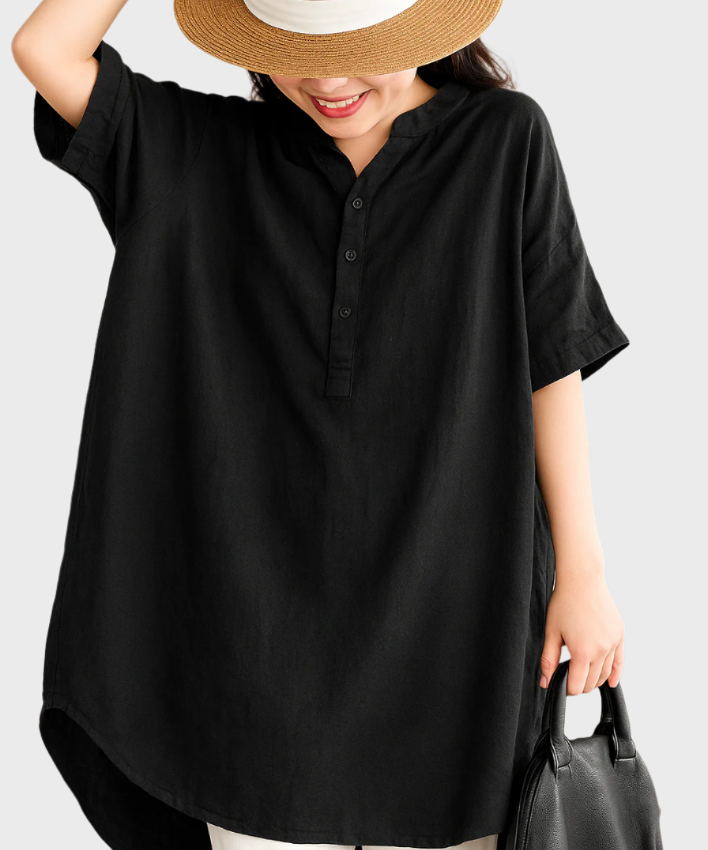 Χαλαρό Λινό Πουκαμισοφόρεμα