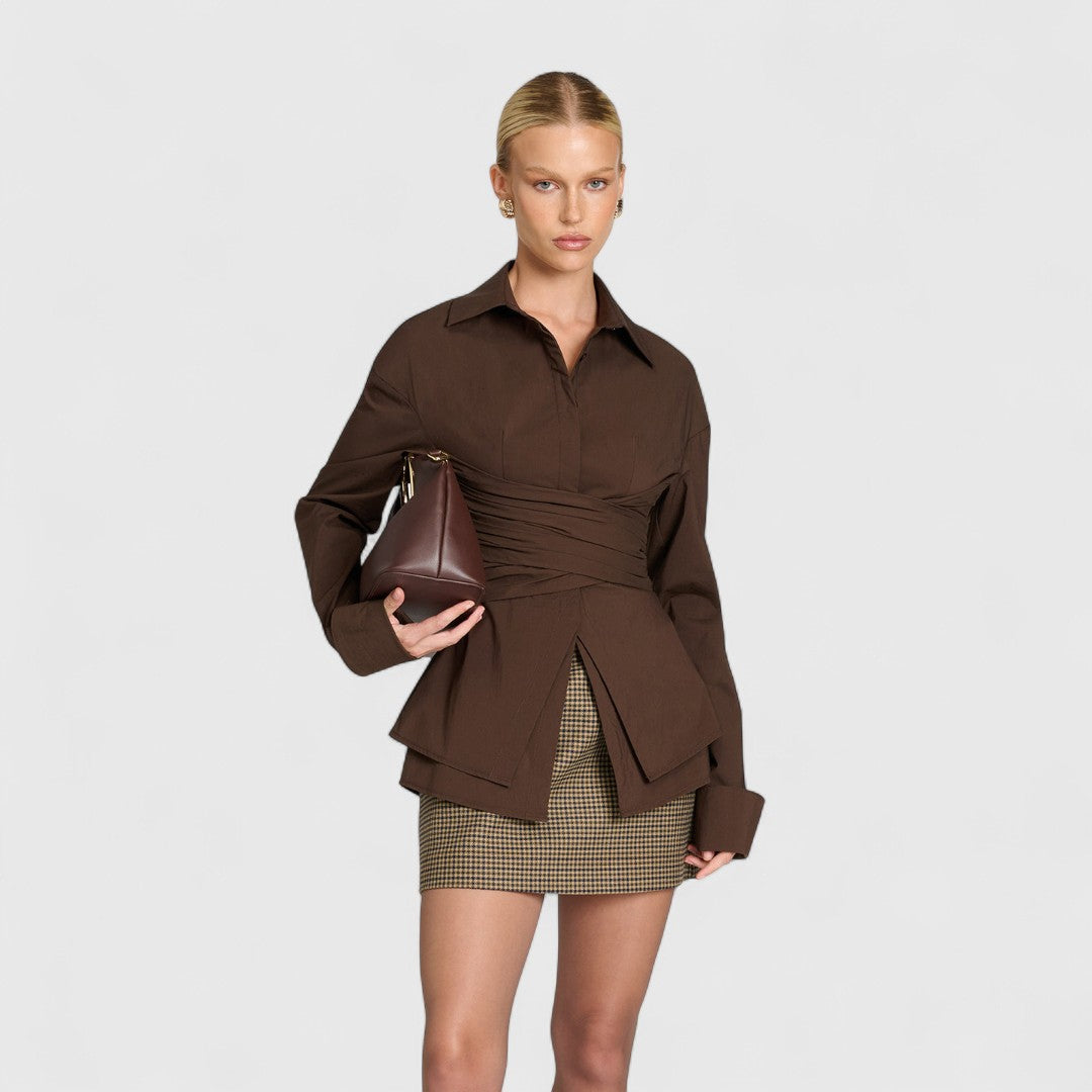 Θεοφανία  - Μπλούζα με δαντέλα και V-λαϊμόκοψη για κομψή άνεση και διαχρονικό στυλ