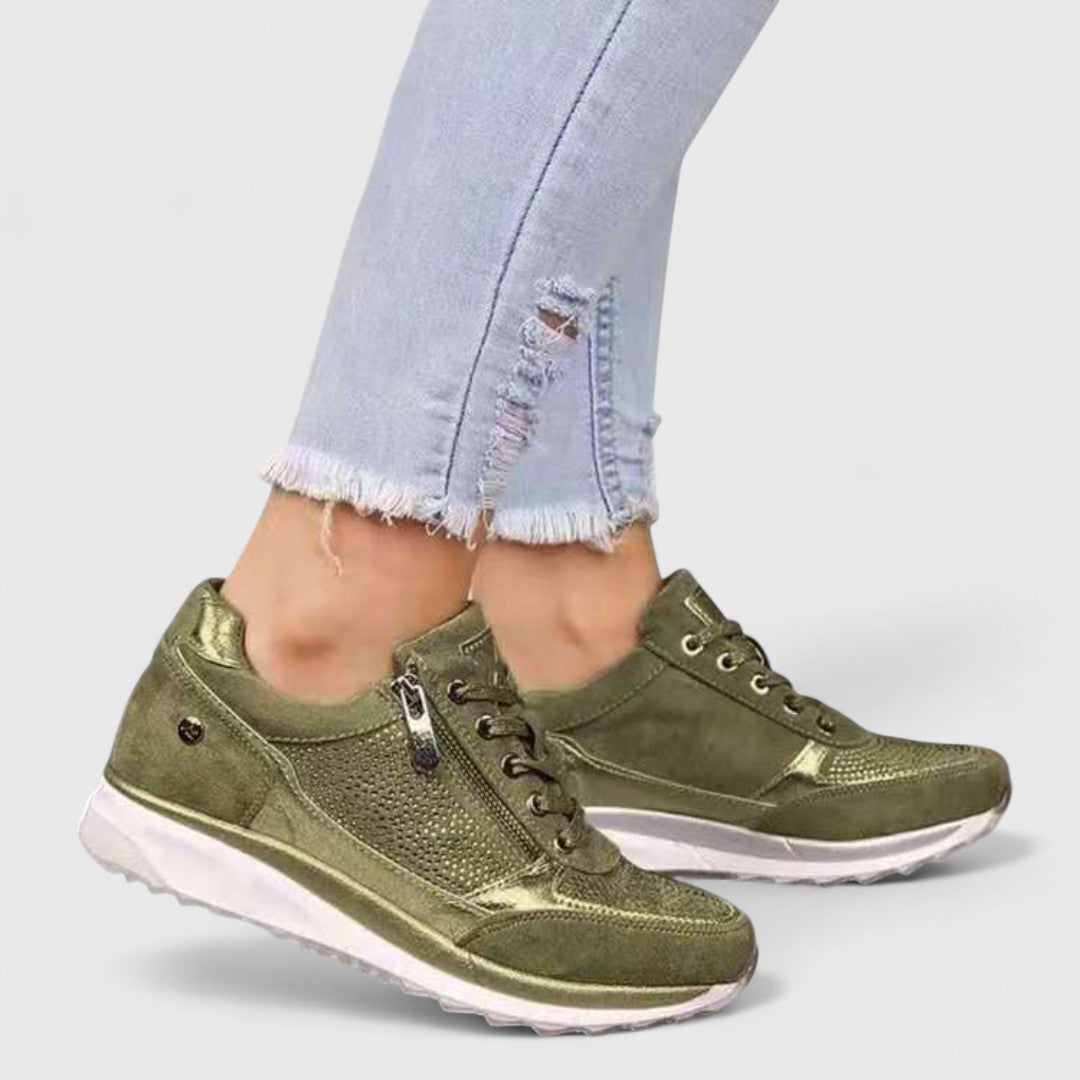 Ερασμία - Ορθοπεδικά παπούτσια πεζοπορίας με στήριξη καμάρας και πλαϊνό φερμουάρ