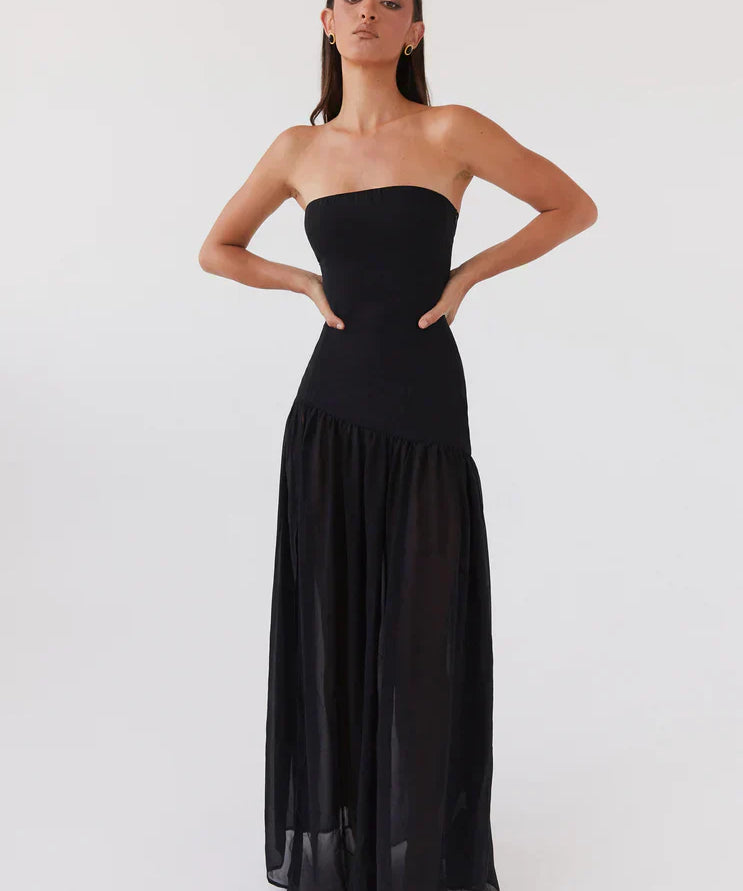 Εντίνα | Μάξι Φόρεμα χωρίς Τιράντες