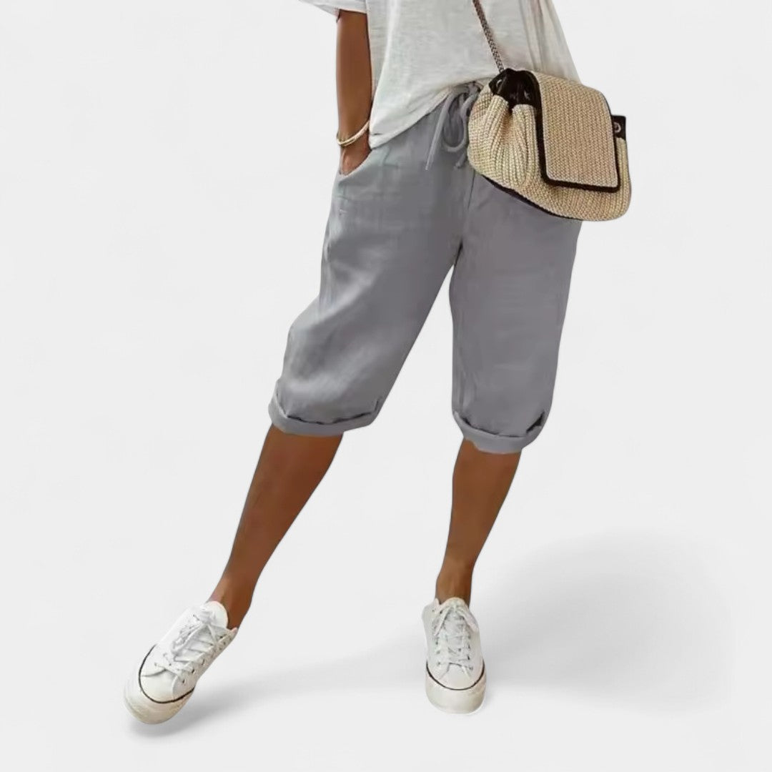 Λαοδίκη - Βερμούδα δροσιάς από βαμβάκι και λινό για κάθε μέρα