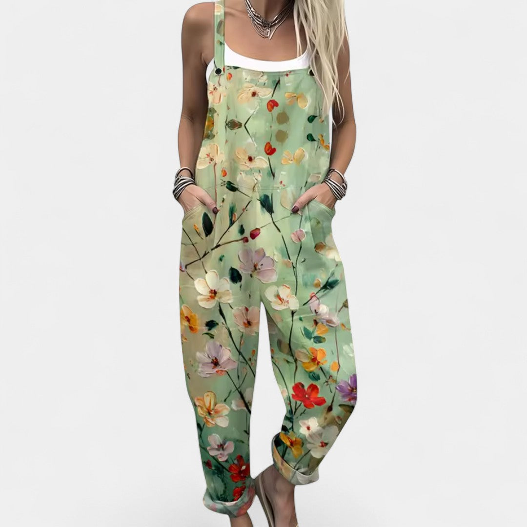 Αλκμήνη - Ολόσωμη φόρμα με ζωντανό φλοράλ μοτίβο