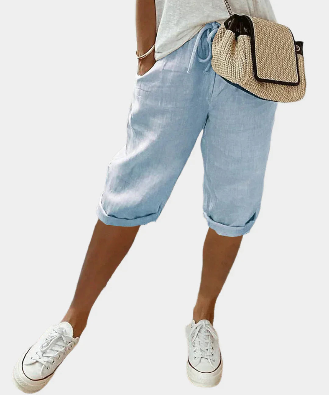 Κομψό Γυναικείο Λινό Παντελόνι