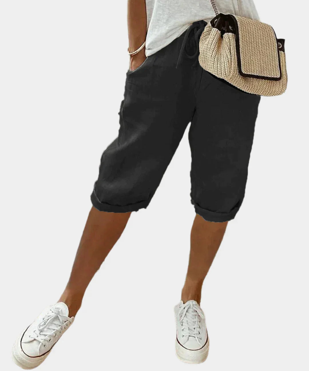 Κομψό Γυναικείο Λινό Παντελόνι