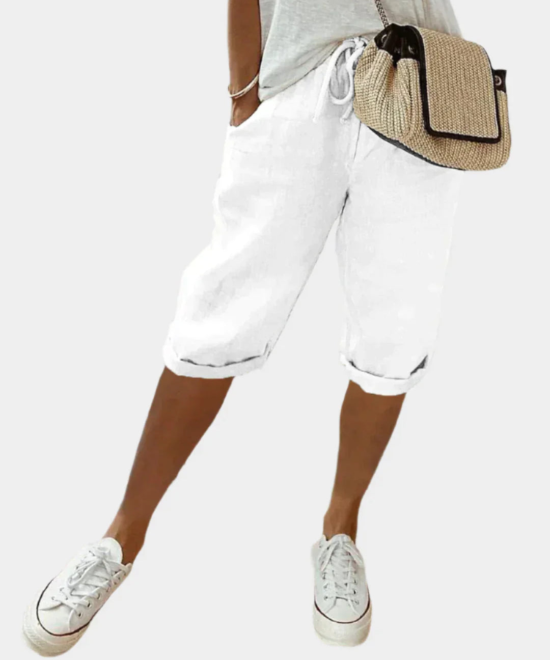 Κομψό Γυναικείο Λινό Παντελόνι