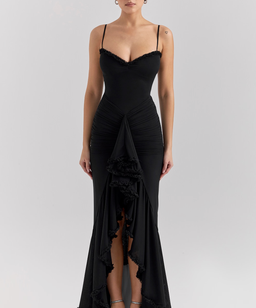 Έλμα | Φόρεμα με Σουρωτά Βολάν