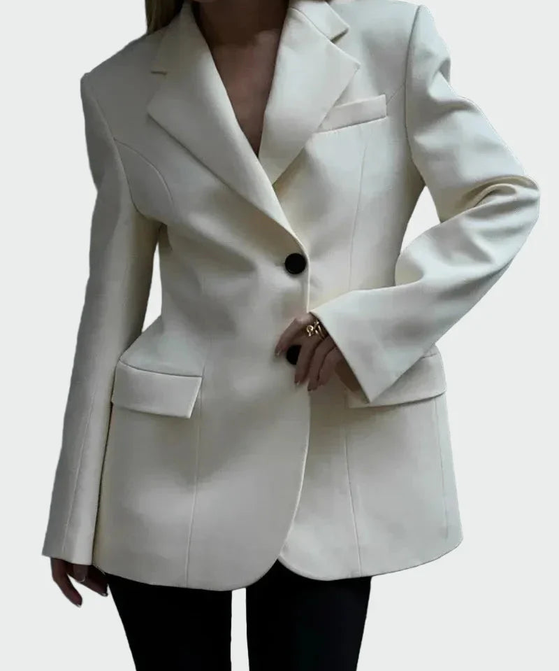 Σακάκι με Εντυπωσιακή Γραμμή και Κουμπιά