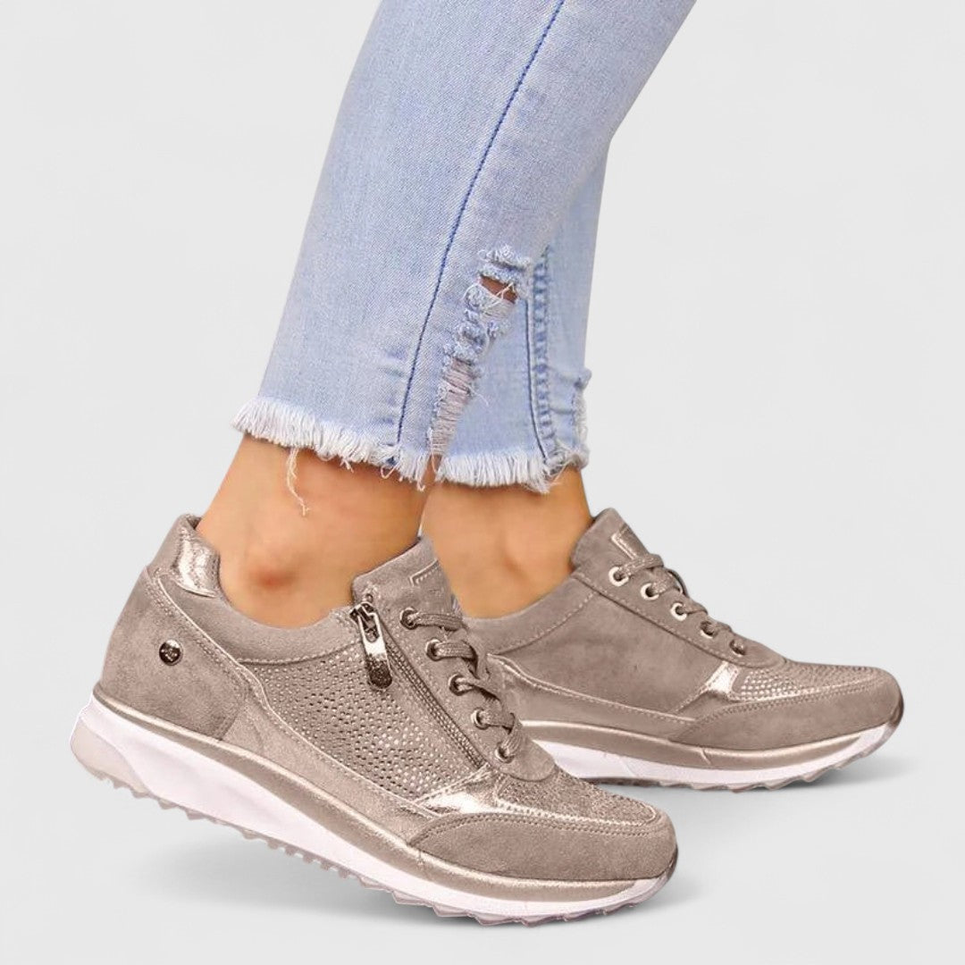 Ερασμία - Ορθοπεδικά παπούτσια πεζοπορίας με στήριξη καμάρας και πλαϊνό φερμουάρ