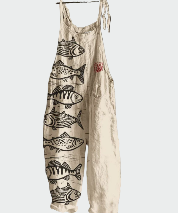 Ρετρό λουλουδάτη ολόσωμη φόρμα