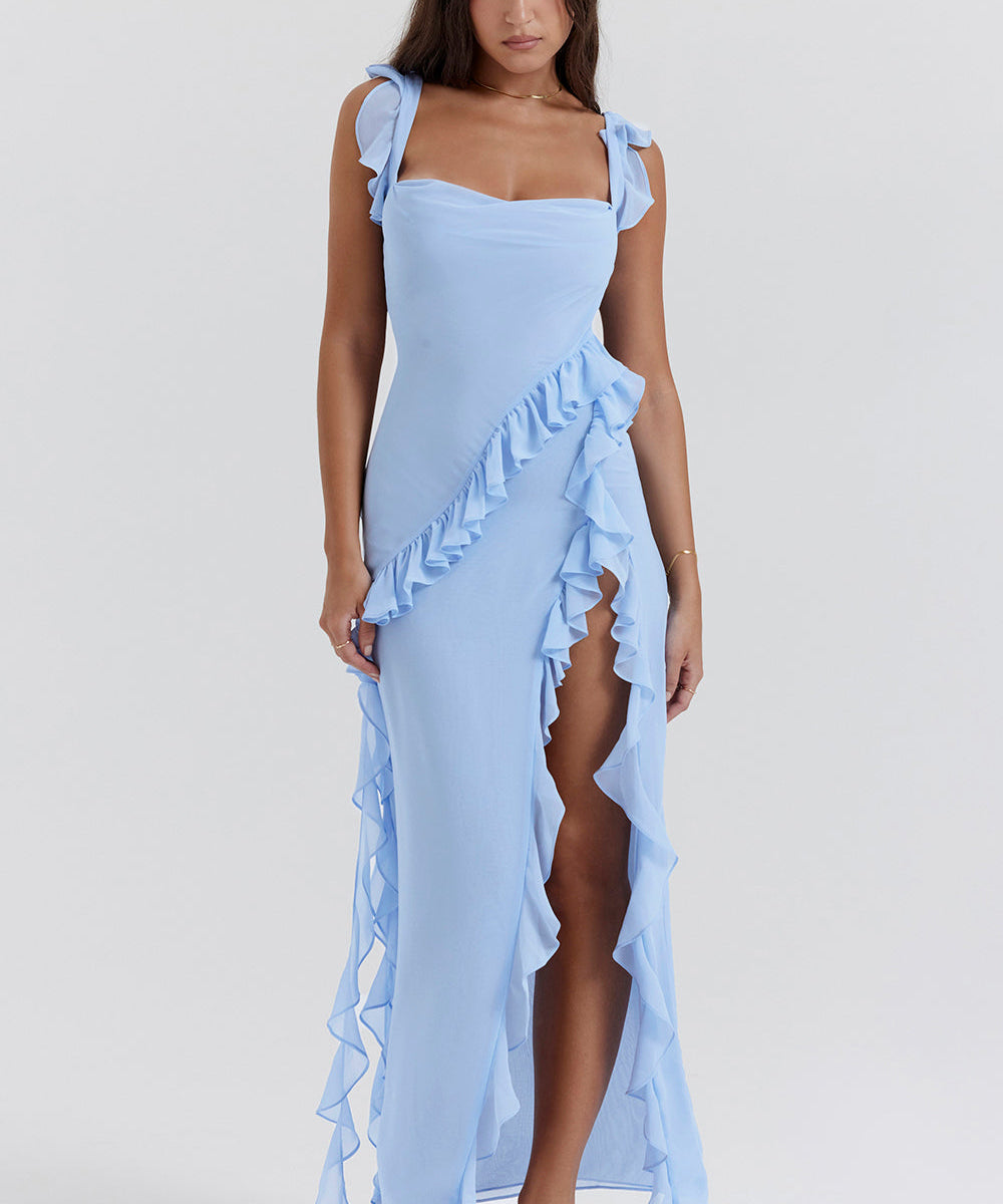 Μεΐσσα | Φόρεμα με Ασύμμετρο Βολάν