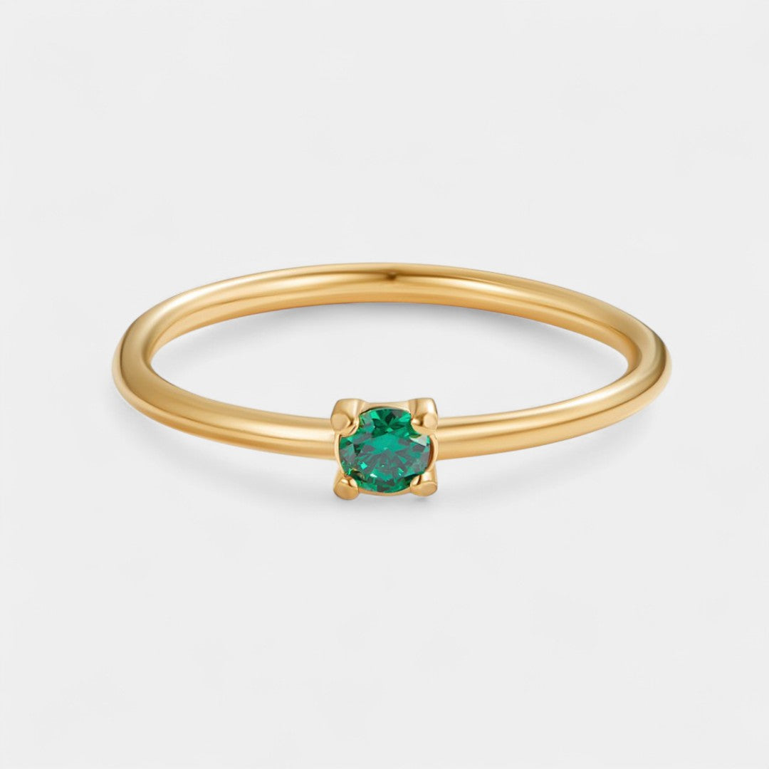 Ιφιγένεια - Χρυσά δαχτυλίδια με λίθο γέννησης