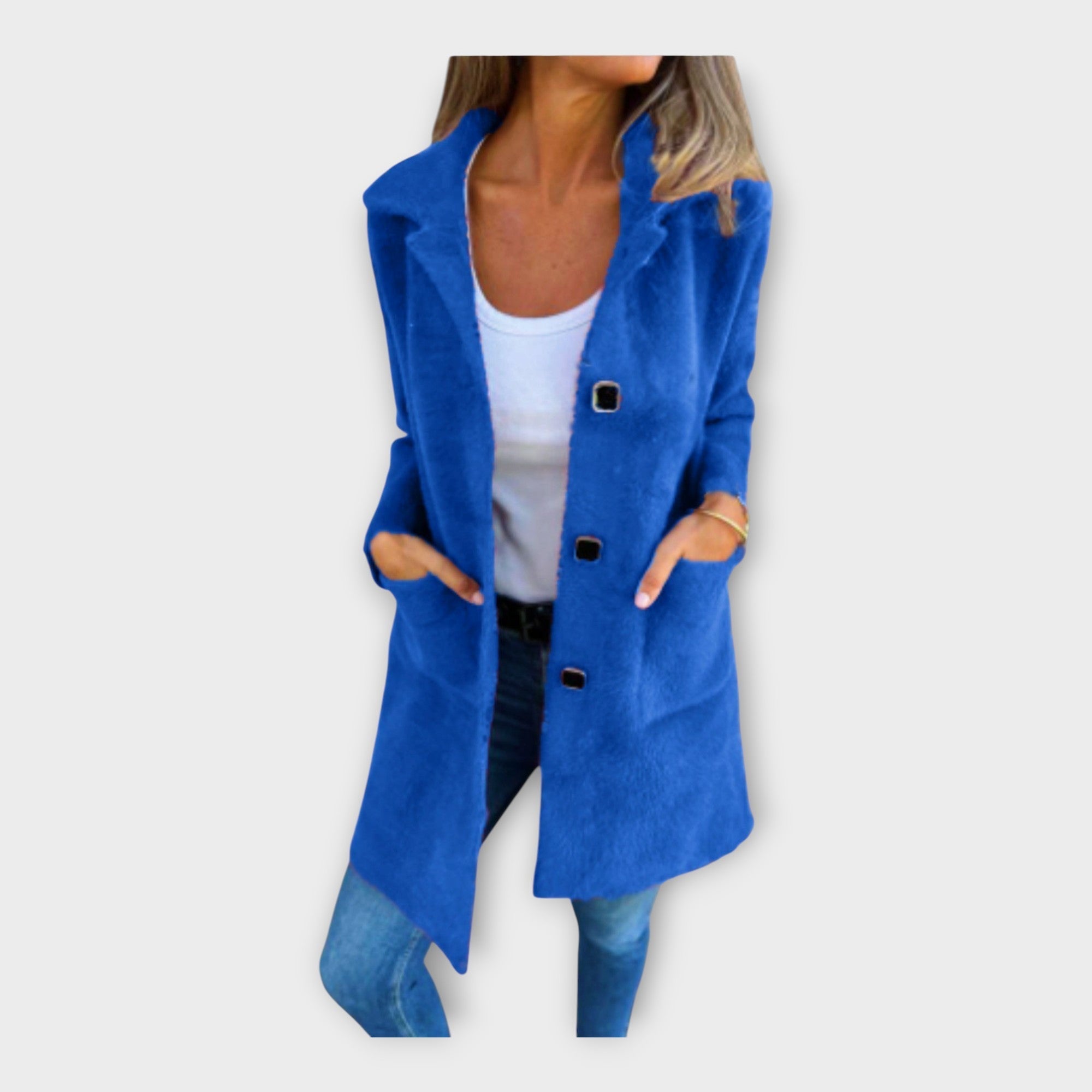 Μάλλινο Παλτό με Κομψό Κλείσιμο