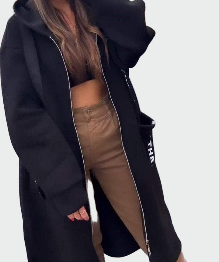 Μακρύ Παλτό με Κουκούλα