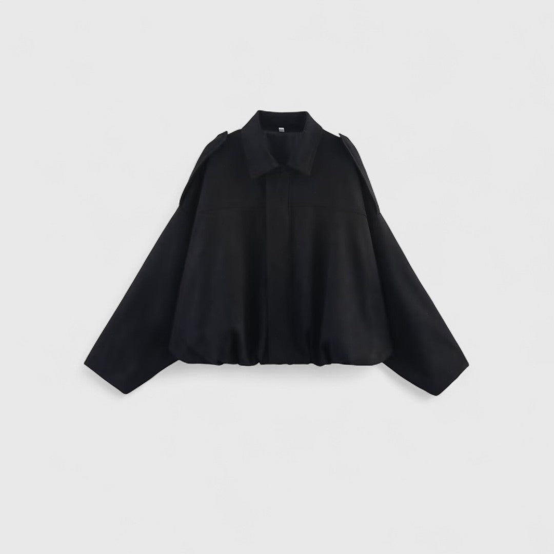 Ηρώ - Μπουφάν με φαρδιά γραμμή, απαλή υφή και ζεστή αίσθηση