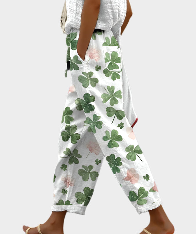 Χαλαρό Παντελόνι με Σχέδιο