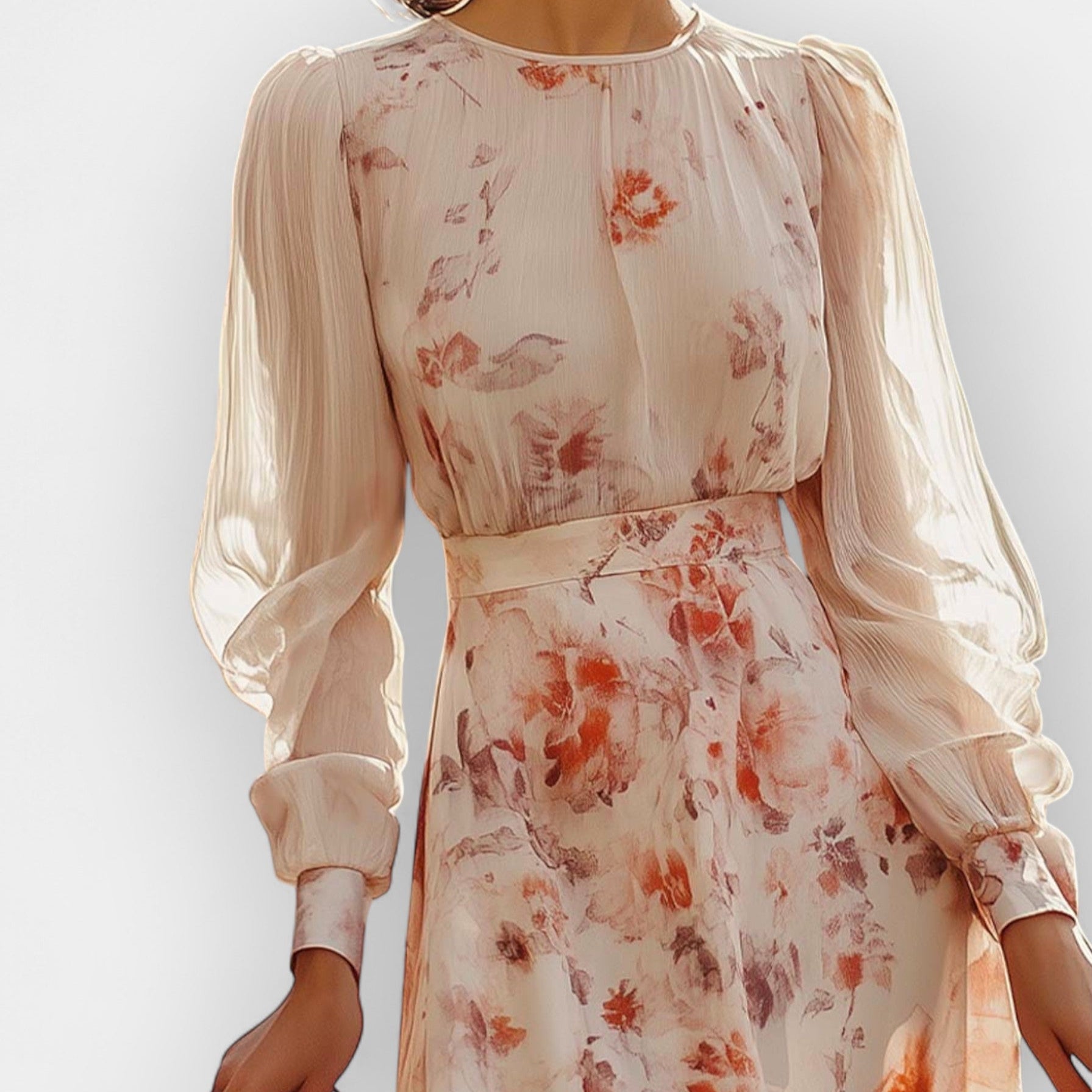 Ρομαντικό Φόρεμα με Πτυχώσεις