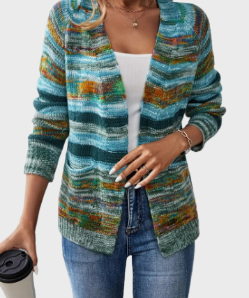 Πολύχρωμο Πλεκτό Γιλέκο