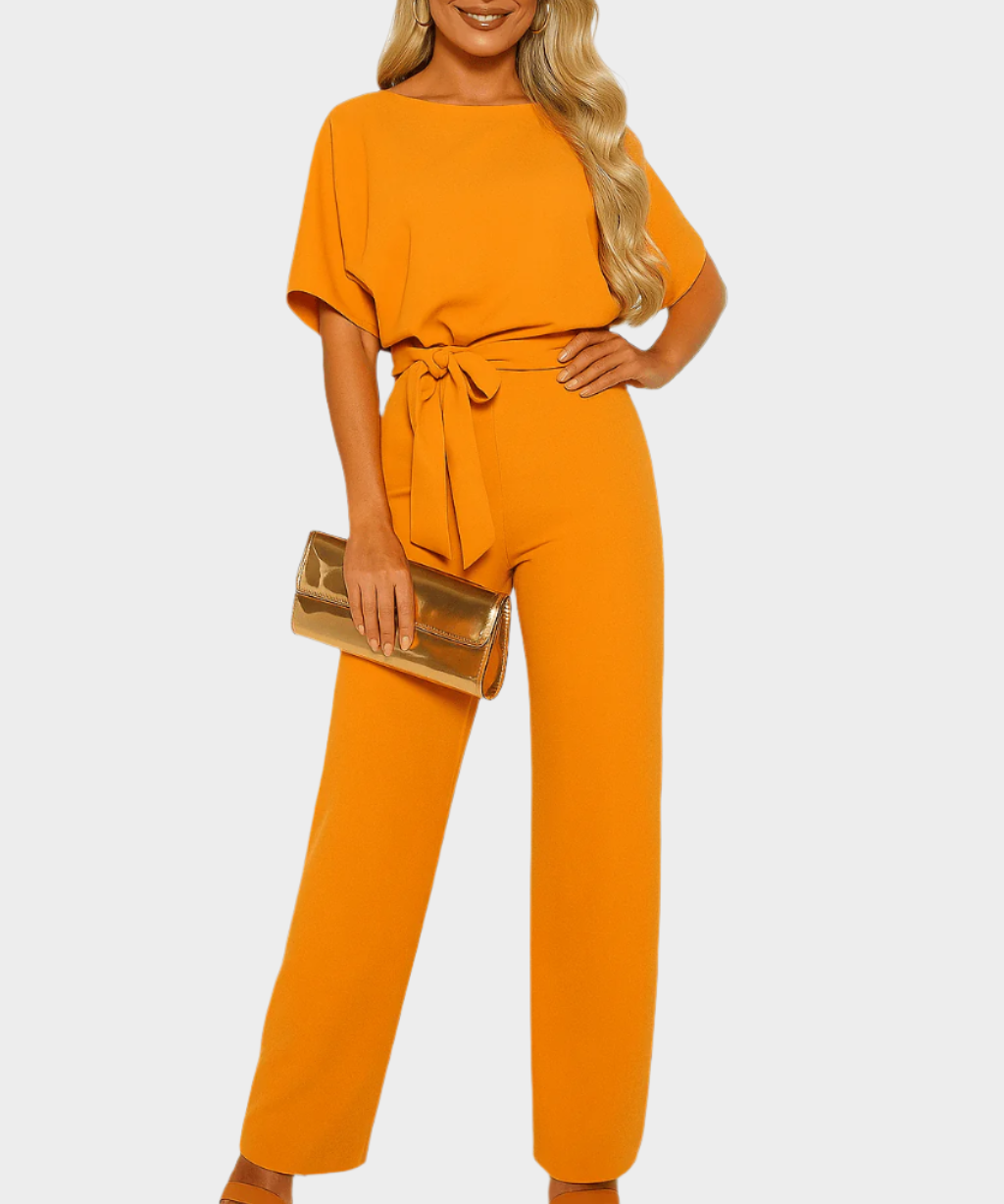 Ολόσωμη Φόρμα με Ζώνη Δέσιμο