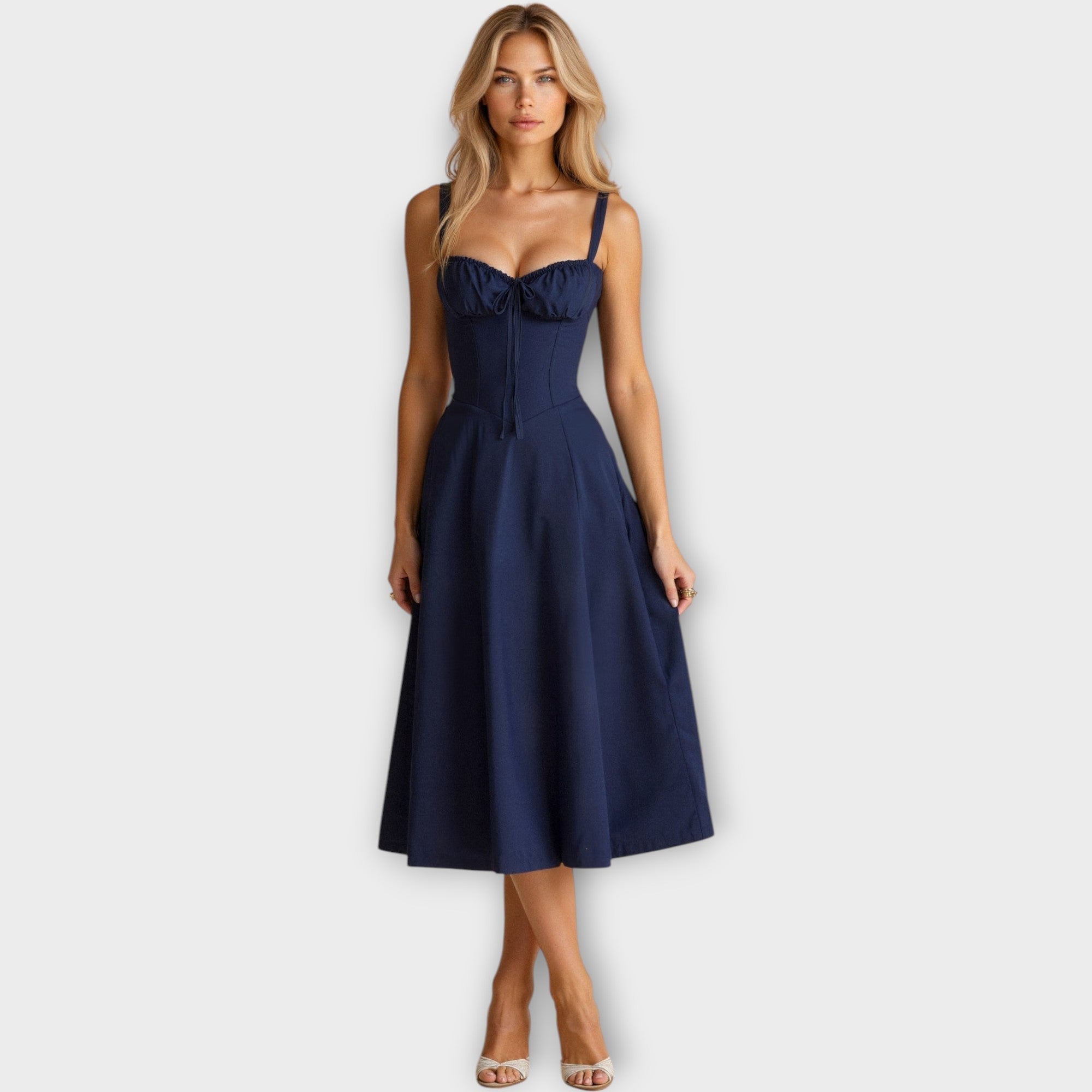 Μίντι Φόρεμα με Κορσέ