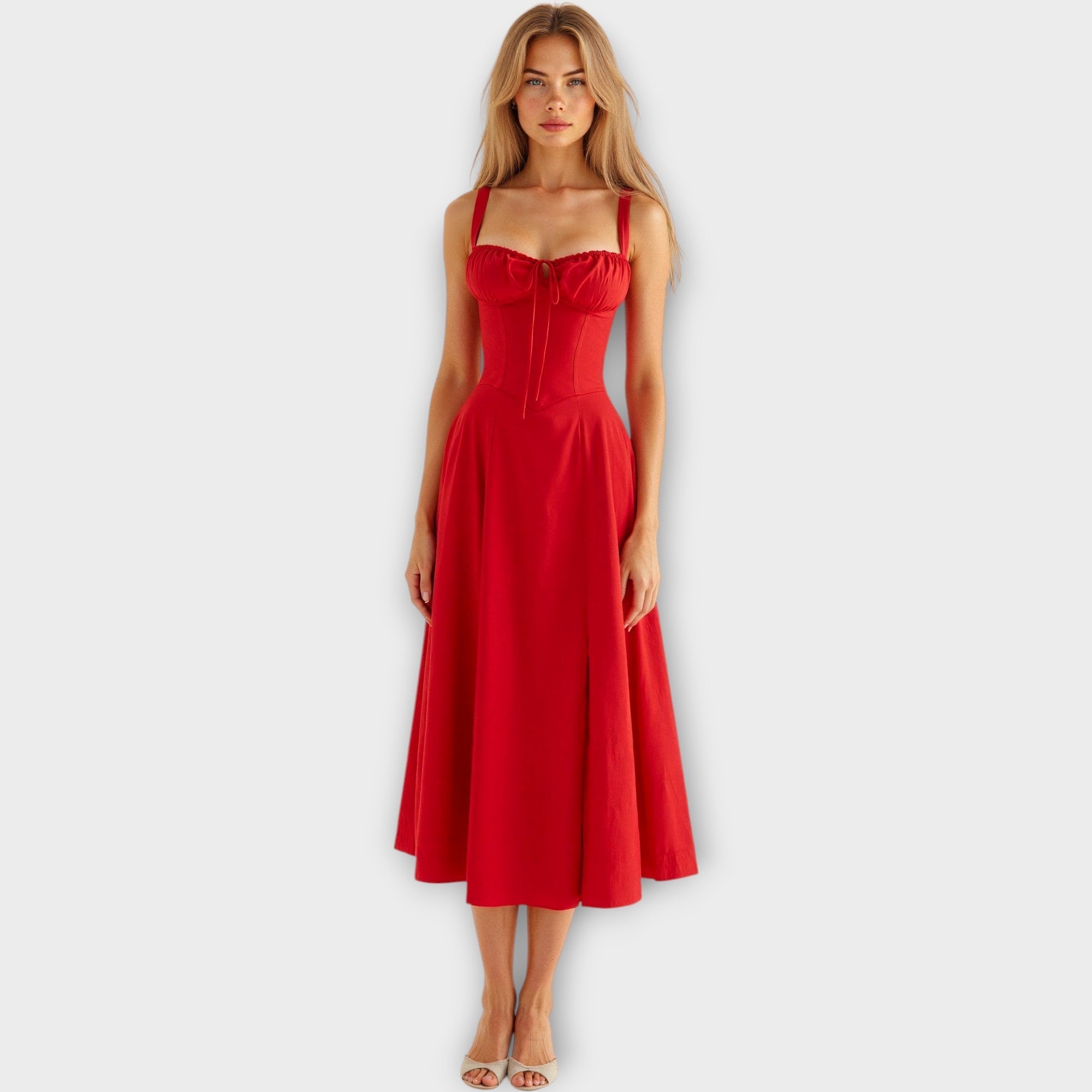 Μίντι Φόρεμα με Κορσέ