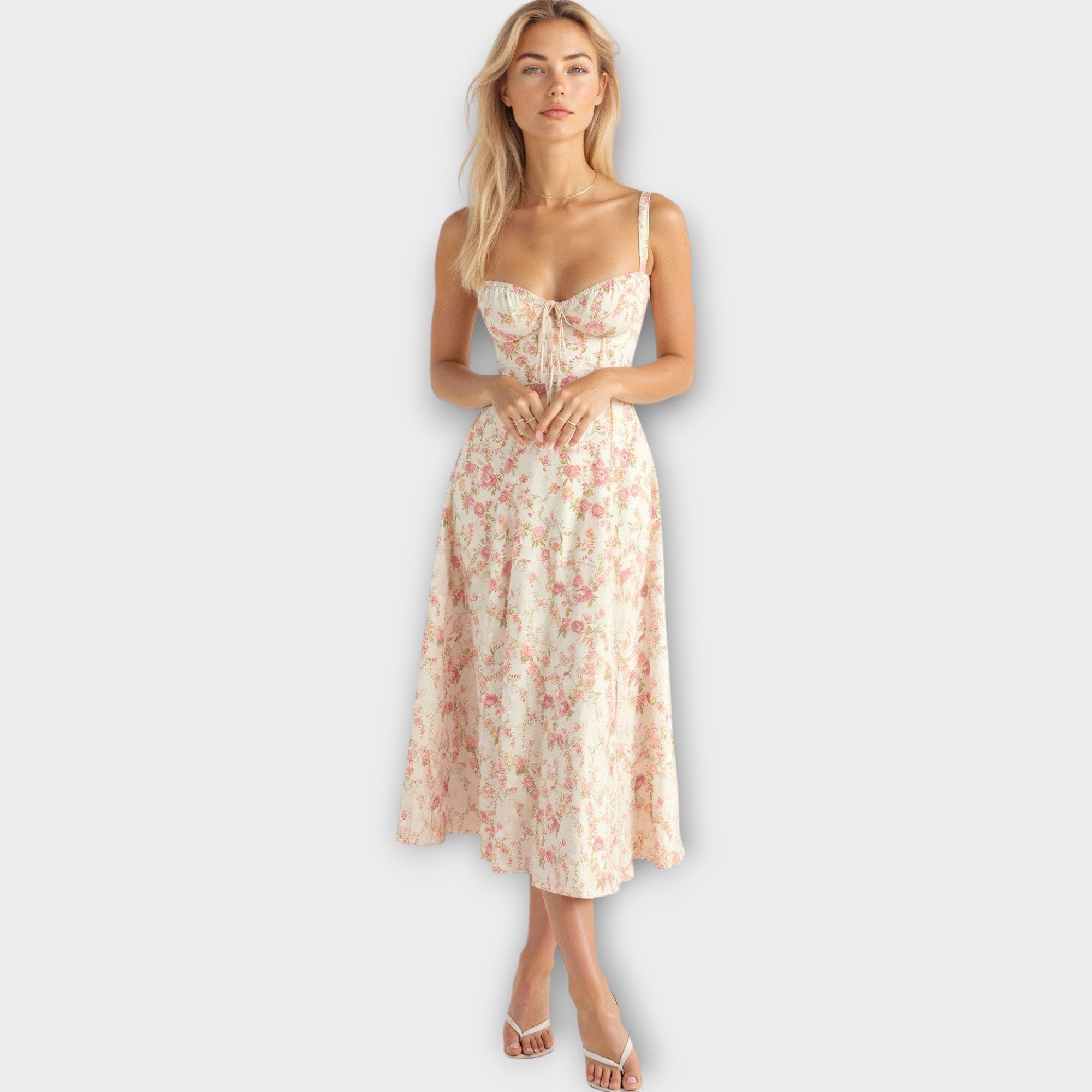 Μίντι Φόρεμα με Κορσέ